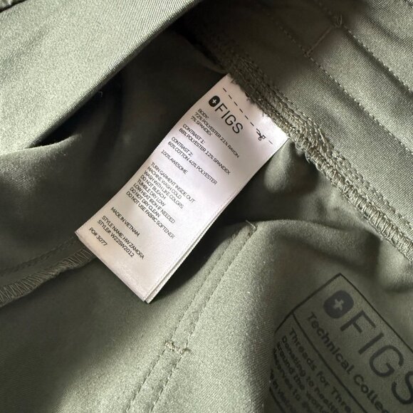 Figs Olive Green Jogger Scrub Pants Orange Drawstring XXL Zamora - Picture 7 of 8